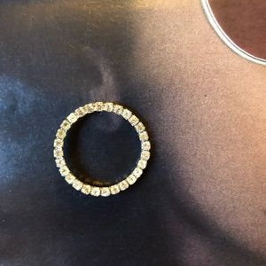 Jessica K Strass circle earrings